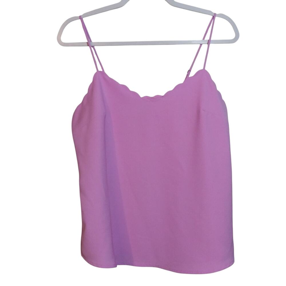 J. Crew Pink Scalloped Carrie Camisole Soft Girl Size 4